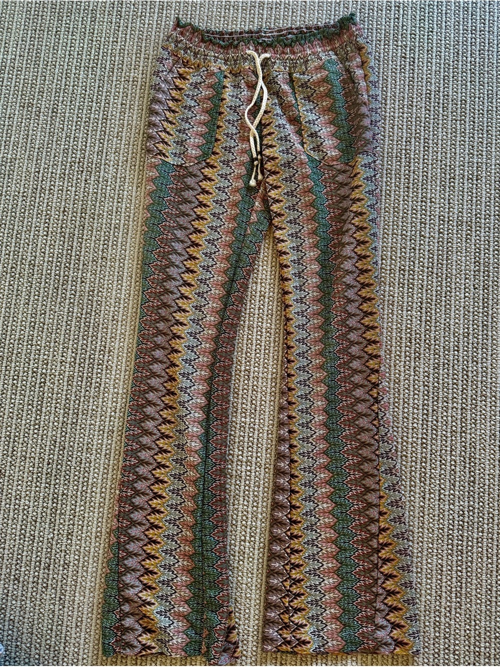 Roxy  Zigzag Knit Drawstring Pants